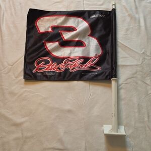 Dale Earnhardt Sr 3 Nascar Black and Red Car Flag